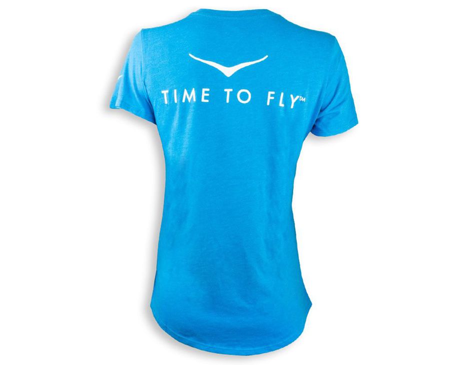 Hoka One One Logo T-Shirt - Women Tee - Blue,Australia OWC-196052